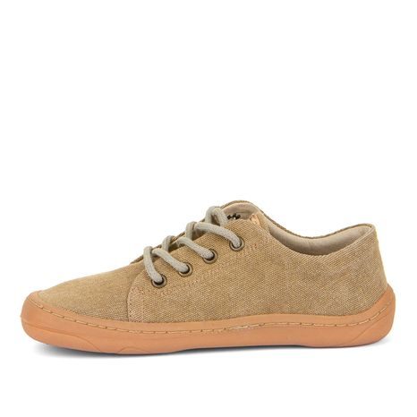 DĚTSKÉ BAREFOOT TENISKY VEGAN LACES BEIGE FRODDO G3130249-3 BÉŽOVÁ