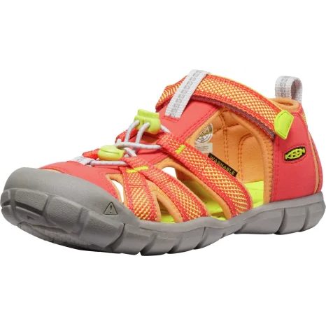DÍVČÍ SANDÁLY SEACAMP II CNX CAYENNE/EVENING PRIMROSE, KEEN, 1028844/1028855, ORANŽOVÁ
