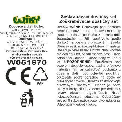 NEBULOUS STARS SEŠKRABÁVACÍ SET 5 DESTIČEK, NEBULOUS STARS, W051670