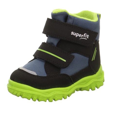 Chlapecké zimní boty HUSKY1 Black/Light Green Gore-Tex, Superfit,1-006045-0000
