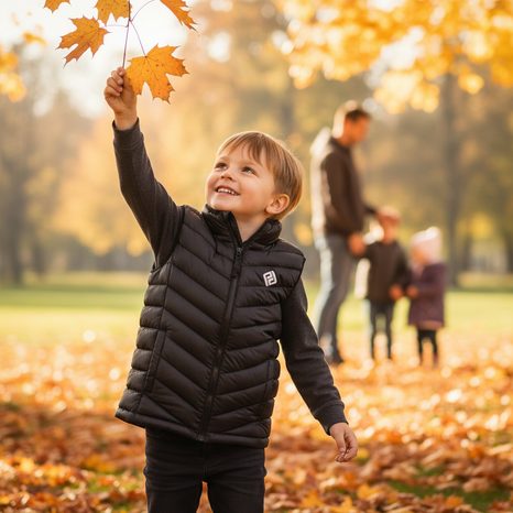 DĚTSKÁ VESTA EXTRA LEHKÁ PŘECHODOVÁ NYLONOVÁ TEPA, PIDILIDI, PD1155-10, ČERNÁ
