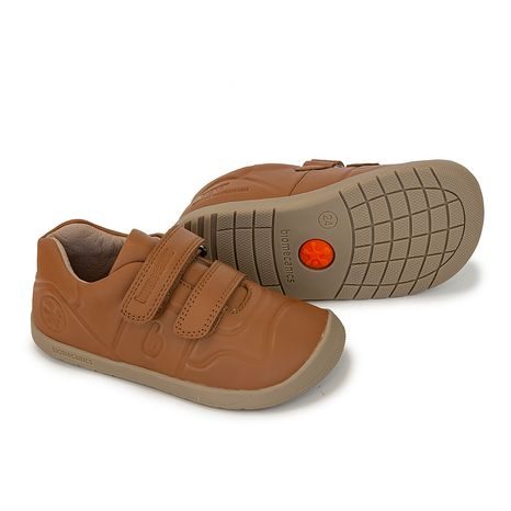 DETSKÁ BAREFOOT CELOROČNÁ OBUV, BIOMECANISC, 241160-B087, HNEDÁ