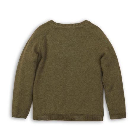 SVETR CHLAPECKÝ BAVLNĚNÝ, MINOTI, BW KNIT 21, KHAKI