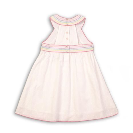 ŠATY DÍVČÍ BAVLNĚNÉ, MINOTI, POOL 1, BÍLÁ