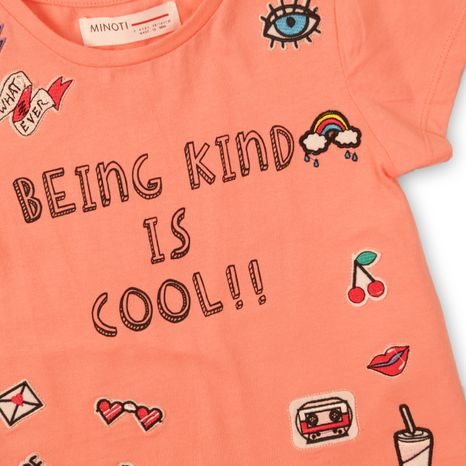 TRIČKO DIEVČENSKÉ S KRÁTKYM RUKÁVOM, MINOTI, WHOA 6, RUŽOVÁ