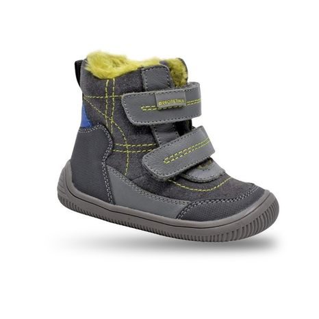 Chlapčenské zimné topánky Barefoot RAMOS GREY, Protetika, sivá 