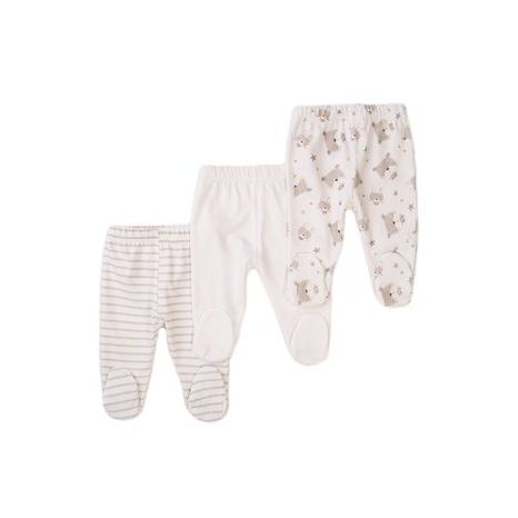 Pantaloni pentru sugari 3 buc, Minoti, Little 6, bej