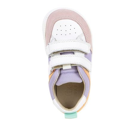 DIEVČENSKÉ BAREFOOT TEXTILNÉ TENISKY LOOP WHITE/LILA FRODDO G3130282-8
