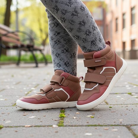 DIEVČENSKÁ CELOROČNÁ OBUV BAREFOOT TIRA OLD PINK, PROTETIKA, RUŽOVÁ