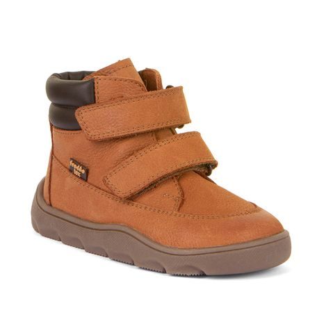 Dětské zimní barefoot boty ZERU TEX Cognac, Froddo, G2110150-3, hnědá
