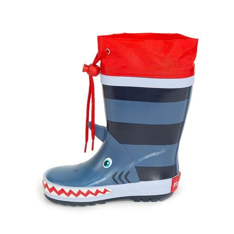 DĚTSKÉ HOLÍNKY GUMOVÉ - POTISK ŽRALOK, PIDILIDI, PL0044-04,  MODRÁ