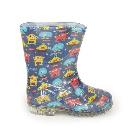 CHLAPECKÉ HOLÍNKY PVC - POTISK MONSTERS, PIDILIDI, PL0040-04,  MODRÁ