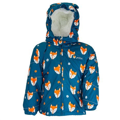 CHLAPČENSKÁ ZIMNÁ BUNDA S KOŽUŠINOU, PIDILIDI, PD1143-04, MODRÁ