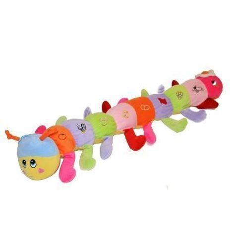 STONOŽKA PLYŠOVÁ S ABECEDOU 85CM, WIKY, 052621