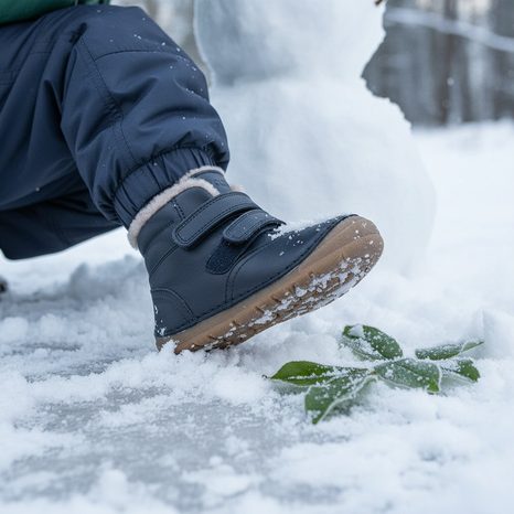 CIZME DE IARNĂ PENTRU BĂIEȚI FLEXIBLE PAIX UP WINTER ALBASTRU ÎNCHIS, FRODDO, G2110143