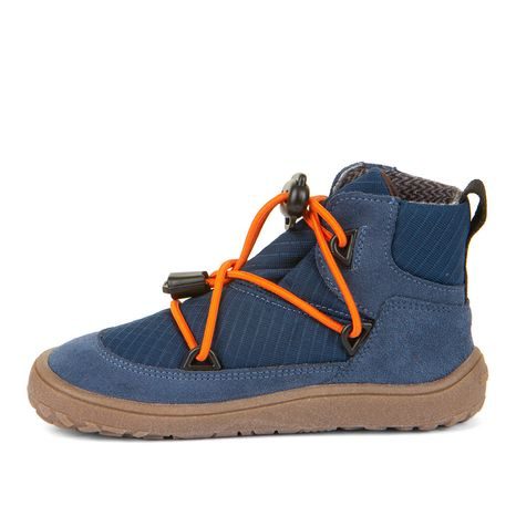 CHLAPECKÉ CELOROČNÍ BAREFOOT BOTY TEX TRACK DENIM FRODDO G3110257-1 - SVĚTLE MODRÁ