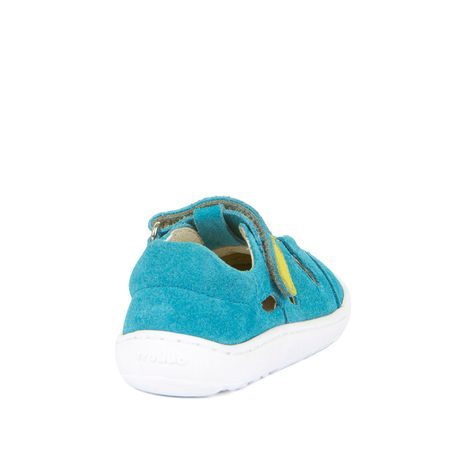 DÍVČÍ BAREFOOT SANDÁLY ELASTIC TURQUOISE FRODDO G3150262-15 TYRKYSOVÁ