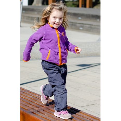 DÍVČÍ MIKINA PROPÍNACÍ FLEEZOVÁ, PIDILIDI, PDS1119-06, FIALOVÁ