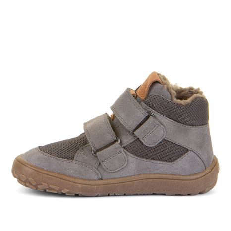 DĚTSKÉ ZIMNÍ BAREFOOT BOTY TEX WOOL GRAY, FRODDO, G3110254-3W, ŠEDÁ