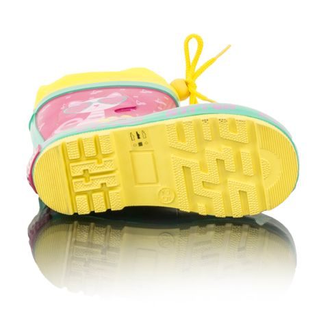 DÍVČÍ HOLÍNKY GUMOVÉ - POTISK KOČKA, PIDILIDI, PL0095-03, RŮŽOVÁ