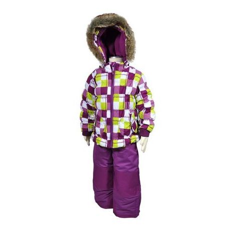 bunda zimná dievčenská + nohavice, Bugga, PD880, fialová