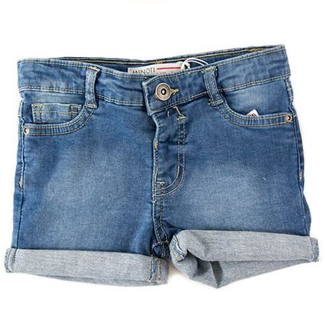 Kraťasy dievčenské džínsové s elastanom, Minoti, TG DSHORT 1, modrá 