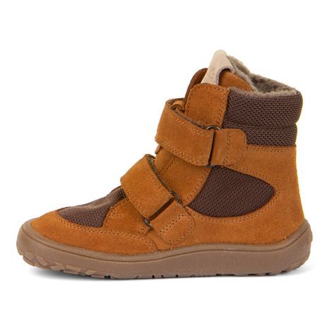 DĚTSKÉ ZIMNÍ BAREFOOT BOTY TEX WINTER COGNAC, FRODDO, G3160233-1, HNĚDÁ