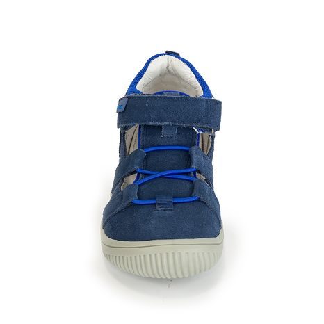 CHLAPČENSKÉ SANDÁLE BAREFOOT KENDY DENIM, PROTETIKA, TMAVOMODRÁ