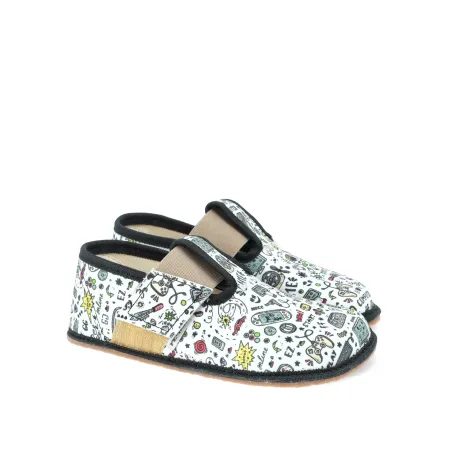 BAREFOOT CHLAPECKÉ PŘEZŮVKY PEGRES, BF01 GAMING, ČERNÁ