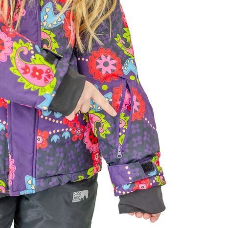 DÍVČÍ BUNDA LYŽAŘSKÁ ZIMNÍ KINDU PIDILIDI, PD1148-06, FIALOVÁ