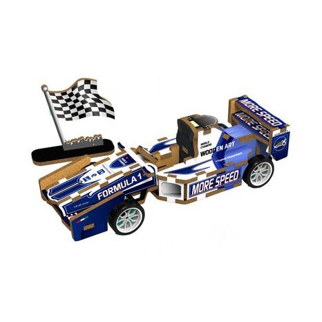 3D puzzle dřevěné - Formule 14 cm, Wiky kreativita, W035429