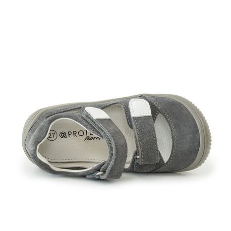 CHLAPČENSKÉ SANDÁLE BAREFOOT MERYL GREY, PROTETIKA, SIVÁ