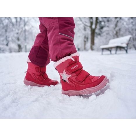 DÍVČÍ ZIMNÍ BOTY CRYSTAL RED/PINK GTX SUPERFIT 1-009099-5000