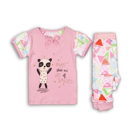pyžamo dievčenské, Minoti, HWX161, růžová