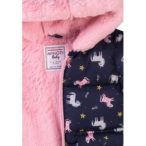 BUNDA DÍVČÍ PUFFA, MINOTI, MAGICAL 1, MODRÁ