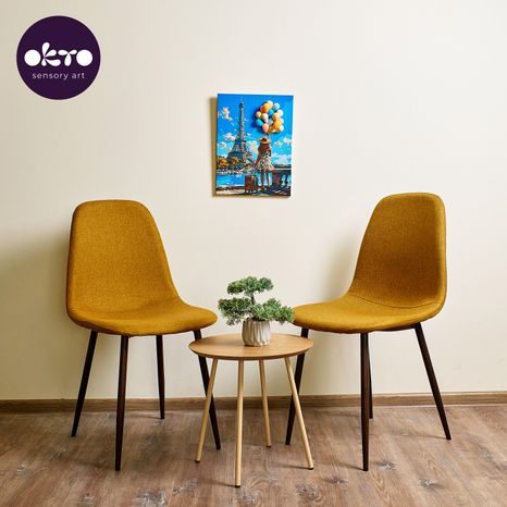 OKTO MALBA A 3D MODELOVÁNÍ OBRAZ "GREETINGS FROM PARIS" 30X40 CM, OKTO, W051120