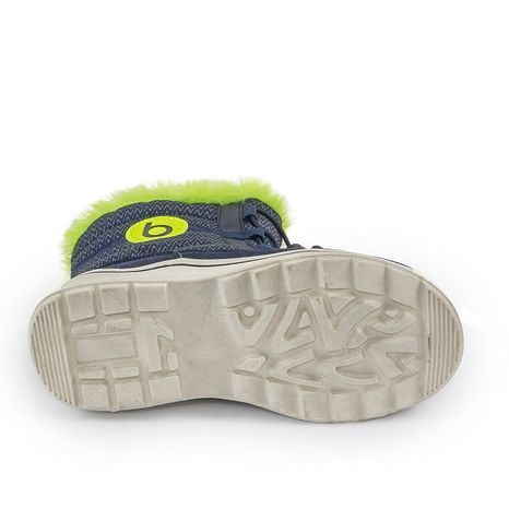 CHLAPECKÉ ZIMNÍ BOTY S KOŽÍŠKEM ICEFOX, STAHOVÁNÍ, BOČNÍ ZIP, BUGGA, B00170-04, MODRÁ