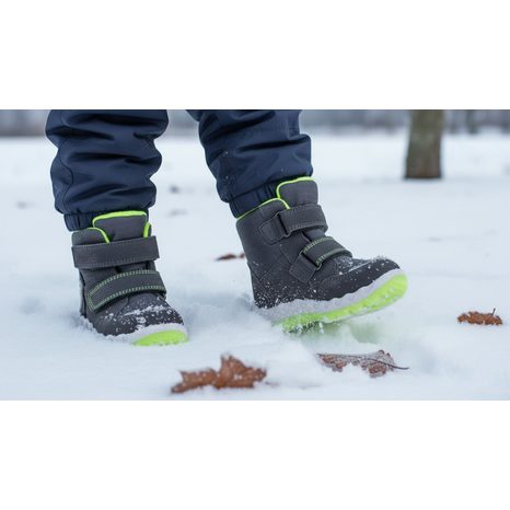 DETSKÉ ZIMNÉ TOPÁNKY ICEBIRD GTX, SUPERFIT, 1-006009-2000, ZELENÁ