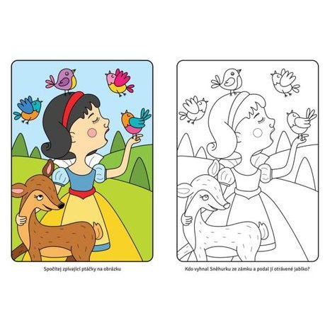 ROZPRÁVKOVÉ MAĽOVANKY - NAJKRAJŠIE PRINCEZNÉ, KRESLI.TO, W018365