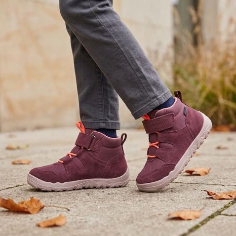 LÁNY EGÉSZ ÉVES BAREFOOT CIPŐ WALDERI RED/ORANGE SUPERFIT 1-000910-5000