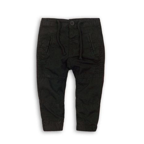 Pantaloni pentru băieți cu elastan, Minoti, KID 5, negru