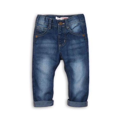 Pantaloni din denim pentru băieți, Minoti, polo 6, albastru