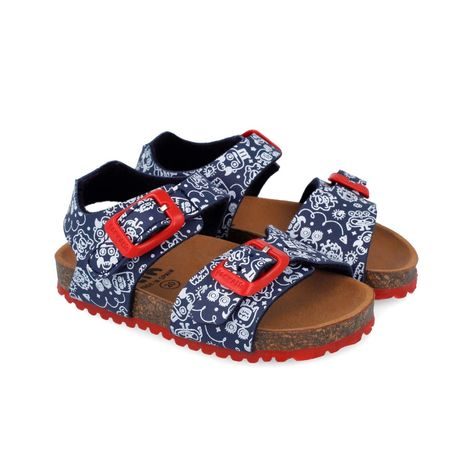 CHLAPČENSKÉ SANDÁLE BIO ESTAMPADO AZUL MARINO BIOMECANICS 262462-A089