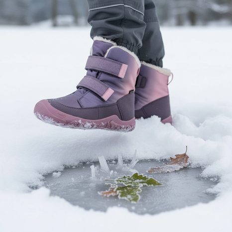 DÍVČÍ ZIMNÍ OBUV  SUPERFIT BAREFIT TRACE GTX  PURPLE/PINK 1-006041-8500