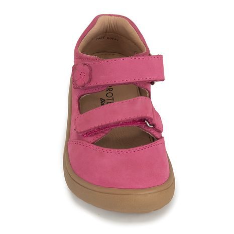 SANDALE PENTRU FETE BAREFOOT PADY KORAL, PROTETIKA, ROȘU