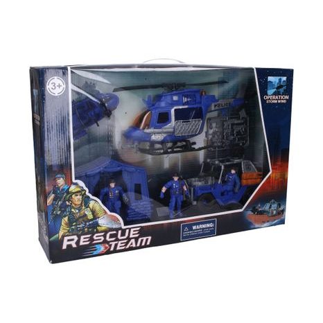 Set de poliție cu cifre elicopter 33 cm, Wiky, W013366