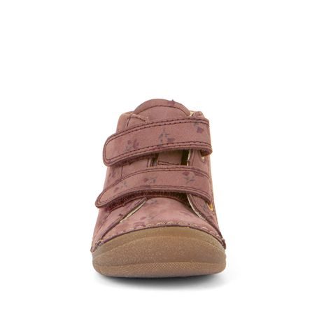 DÍVČÍ KOTNÍKOVÁ OBUV PAIX UP PINK FLOWERS, FRODDO, G2130332-13, KVĚTINY