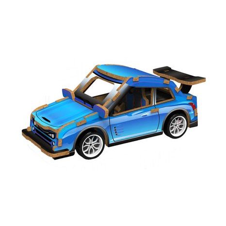 3D PUZZLE DŘEVĚNÉ - ZÁVODNÍ AUTO 13 CM, WIKY KREATIVITA, W035432