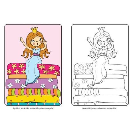 ROZPRÁVKOVÉ MAĽOVANKY - NAJKRAJŠIE PRINCEZNÉ, KRESLI.TO, W018365