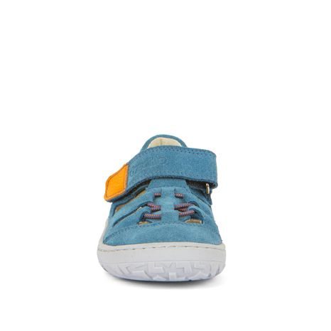 DĚTSKÁ BAREFOOT SANDÁLY ELASTIC JEANS FRODDO G3150262-14 SVĚTLE MODRÁ